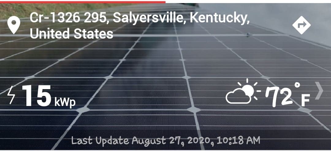 Solar panel installation in Kentucky